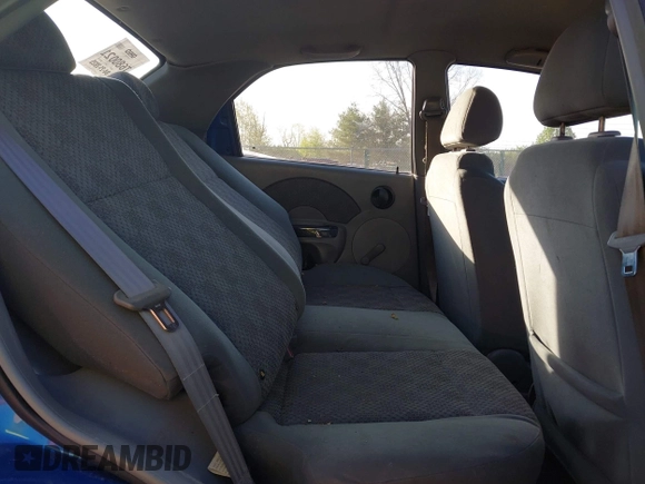2005 Chevrolet Aveo LS with VIN KL1TD52665B289064, listed as a IAAI auction lot 42099766 with 114,001 mi miles and . Bid and sale history available at DreamBid. Image 8.
