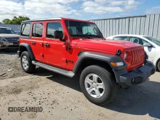 2022 Jeep Wrangler Unlimited Willys with VIN 1C4HJXDM4NW252778, listed as a Copart auction lot 72534664 with 20,014 mi miles and Salvage Title. Bid and sale history available at DreamBid. Image 4.