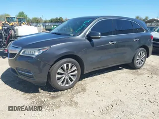 2015 Acura MDX Tech Pkg with VIN 5FRYD3H44FB002147, listed as a IAAI auction lot 41832079 with 1 mi miles. Bid and sale history available at carsss.com. Image 2.