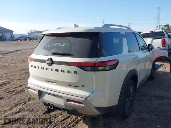 2023 Nissan Pathfinder SL with VIN 5N1DR3CD1PC208061, listed as a IAAI auction lot 42087660 with 37,018 mi miles and . Bid and sale history available at DreamBid. Image 4.