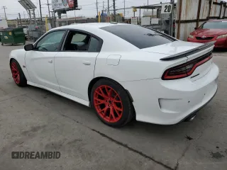2019 Dodge Charger Scat Pack with VIN 2C3CDXGJXKH520282, listed as a Copart auction lot 57492795 with 46,261 mi miles and Salvage Title. Bid and sale history available at DreamBid. Image 2.