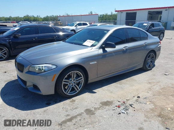 2013 BMW 5 Series 550i xDrive with VIN WBAFU9C54DDY72137, listed as a IAAI auction lot 41794124 with 58,647 mi miles and . Bid and sale history available at carsss.com. Image 2.