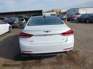 2018 Genesis G80 3.8L with VIN KMHGN4JE9JU216176, listed as a IAAI auction lot 40976135 with 50,530 mi miles. Bid and sale history available at carsss.com. Image 17.