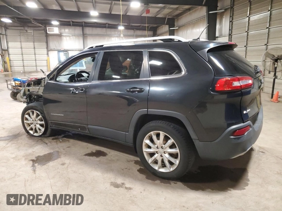 2015 Jeep Cherokee Limited with VIN 1C4PJMDB1FW785164, listed as a Copart auction lot 53127655 with 122,689 mi miles and Salvage Title. Bid and sale history available at carsss.com. Image 2.