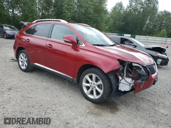 2010 Lexus RX 350 with VIN 2T2BK1BAXAC004977, listed as a Copart auction lot 62608295 with 132,752 mi miles and Non repairable. Bid and sale history available at DreamBid. Image 4.