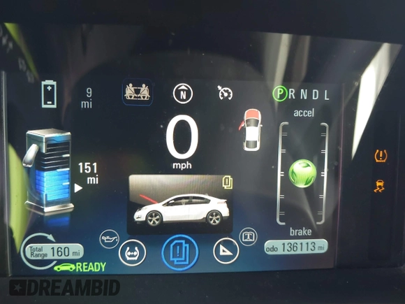 2014 Chevrolet Volt with VIN 1G1RD6E43EU130731, listed as a IAAI auction lot 41798604 with 136,113 mi miles and . Bid and sale history available at carsss.com. Image 7.