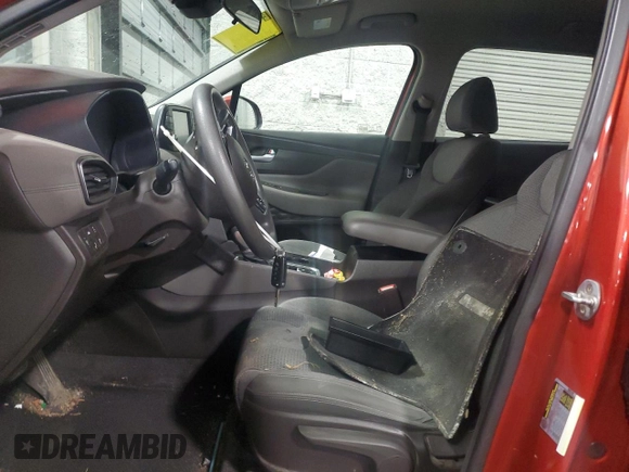2019 Hyundai Santa Fe SE with VIN 5NMS2CAD8KH055076, listed as a Copart auction lot 52491615 with 121,494 mi miles and Salvage title. Bid and sale history available at DreamBid. Image 7.