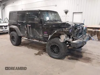 2017 Jeep Wrangler Unlimited Sport with VIN 1C4BJWDGXHL698014, listed as a IAAI auction lot 41384325 with 121,402 mi miles. Bid and sale history available at carsss.com. Image 1.