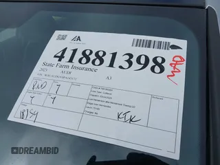 2023 Audi A3 Premium z VIN WAUAUDGY0PA143172, wystawiony jako IAAI lot #41881398 z przebiegiem 18 754 mil mil oraz . Historia ofert i sprzedaży dostępna na DreamBid. Obrazek 18.