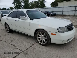 2003 Infiniti M45 with VIN JNKAY41E43M002005, listed as a Copart auction lot 72528004 with 231,586 mi miles and Salvage Title. Bid and sale history available at carsss.com. Image 4.