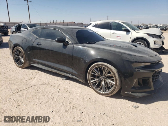 2018 Chevrolet Camaro ZL1 with VIN 1G1FJ1R61J0123661, listed as a Copart auction lot 47317855 with 36,043 mi miles and Salvage Title. Bid and sale history available at DreamBid. Image 4.
