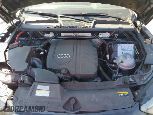 2023 Audi Q5 S line Premium with VIN WA1GAAFY9P2155489, listed as a Copart auction lot 58023625 with 18,513 mi miles and Salvage title. Bid and sale history available at DreamBid. Image 12.