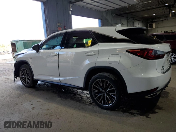 2020 Lexus RX 350 F Sport with VIN 2T2SZMDAXLC241997, listed as a Copart auction lot 82438164 with 58,576 mi miles and Salvage title. Bid and sale history available at DreamBid. Image 2.