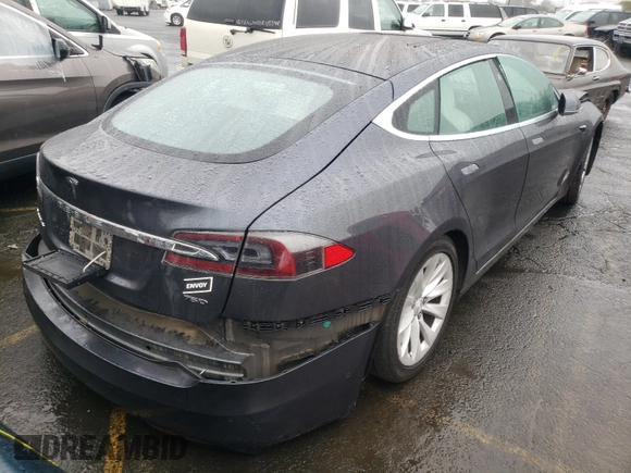 2018 Tesla Model S 75D with VIN 5YJSA1E24JF245215, listed as a Copart auction lot 63788121 with Not provided miles and Salvage title. Bid and sale history available at DreamBid. Image 4.