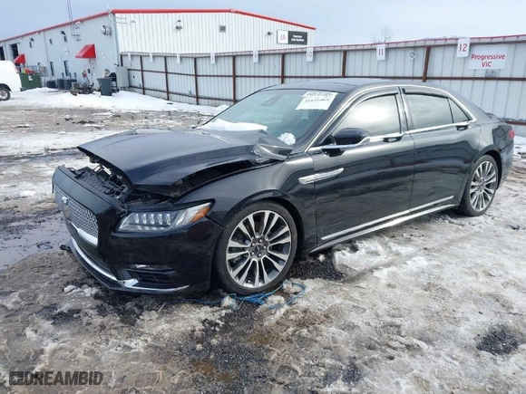 2017 Lincoln Continental Reserve with VIN 1LN6L9NC6H5611475, listed as a IAAI auction lot 41641069 with 62,647 mi miles. Bid and sale history available at carsss.com. Image 2.