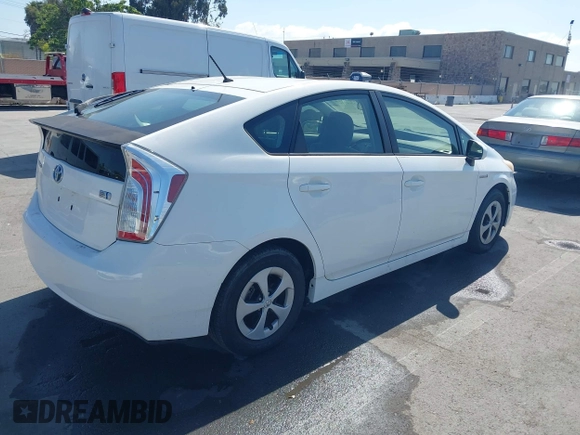 2012 Toyota Prius One with VIN JTDKN3DU9C1551440, listed as a IAAI auction lot 42147982 with 17,345 mi miles. Bid and sale history available at carsss.com. Image 4.