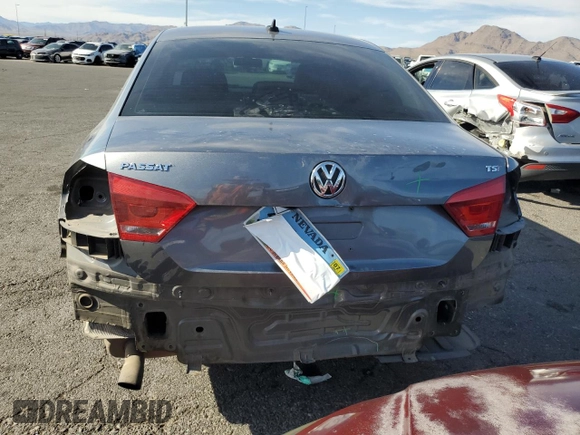2014 Volkswagen Passat Wolfsburg Edition with VIN 1VWAT7A34EC082377, listed as a Copart auction lot 52820235 with 196,901 mi miles and Salvage title. Bid and sale history available at DreamBid. Image 6.