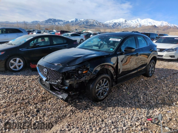 2020 Mazda CX-30 with VIN 3MVDMBBLXLM117867, listed as a Copart auction lot 46646295 with 31,383 mi miles and Salvage Title. Bid and sale history available at DreamBid. Image 1.