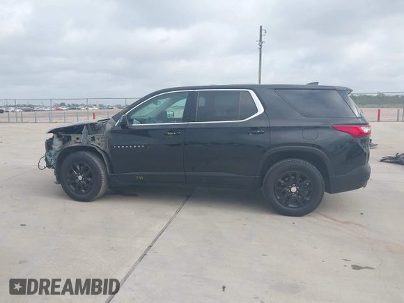 2019 Chevrolet Traverse LS z VIN 1GNERFKW7KJ196992, wystawiony jako IAAI lot #41947512 z przebiegiem 118 863 mil mil oraz . Historia ofert i sprzedaży dostępna na DreamBid. Obrazek 14.