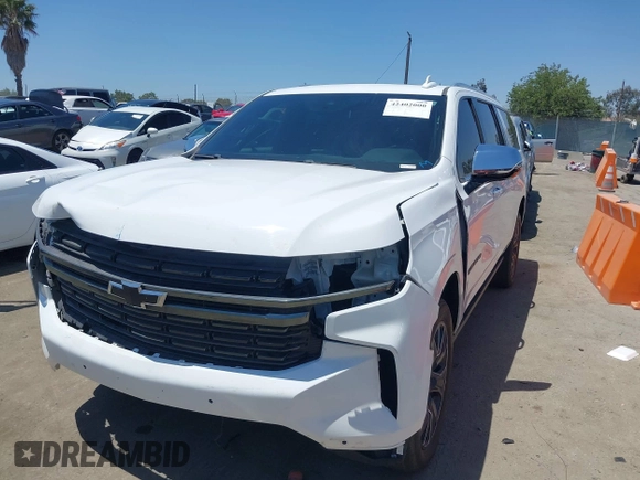 2023 Chevrolet Suburban Premier with VIN 1GNSKFKD6PR294748, listed as a IAAI auction lot 42402000 with 44,783 mi miles and . Bid and sale history available at DreamBid. Image 2.