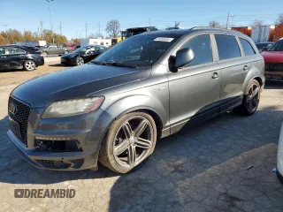 2012 Audi Q7 3.0T S line with VIN WA1DGAFEXCD010418, listed as a Copart auction lot 81301544 with 192,297 mi miles and Clean Title. Bid and sale history available at carsss.com. Image 1.