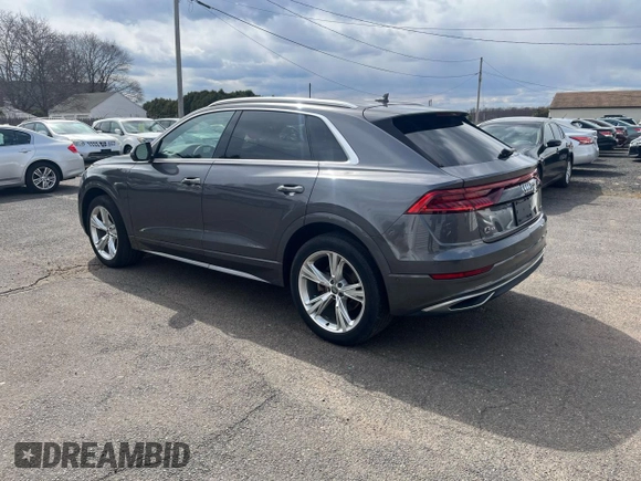 2019 Audi Q8 Premium Plus with VIN WA1BVAF13KD035346, listed as a Copart auction lot 50950015 with 105,787 mi miles and Clean title. Bid and sale history available at DreamBid. Image 2.