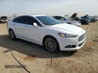 2013 Ford Fusion Titanium with VIN 3FA6P0K90DR299907, listed as a Copart auction lot 52327915 with 218,003 mi miles and Salvage Title. Bid and sale history available at DreamBid. Image 4.