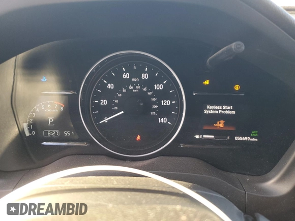 2021 Honda HR-V EX with VIN 3CZRU6H52MM745800, listed as a Copart auction lot 49078255 with 55,659 mi miles and Salvage Title. Bid and sale history available at carsss.com. Image 9.