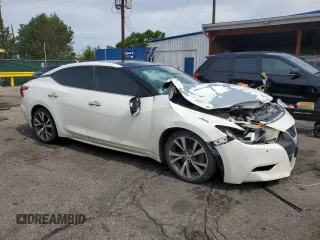 2017 Nissan Maxima Platinum with VIN 1N4AA6AP6HC367629, listed as a Copart auction lot 58747285 with 136,672 mi miles and Salvage title. Bid and sale history available at DreamBid. Image 4.