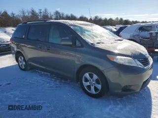 2012 Toyota Sienna LE AAS with VIN 5TDKK3DC2CS218077, listed as a Copart auction lot 88849855 with 208,853 mi miles and Clean Title. Bid and sale history available at carsss.com. Image 4.