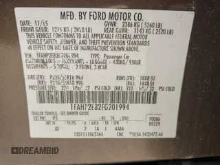 2015 Ford Taurus SEL with VIN 1FAHP2E82FG201994, listed as a IAAI auction lot 42750171 with 228,873 mi miles and . Bid and sale history available at DreamBid. Image 9.