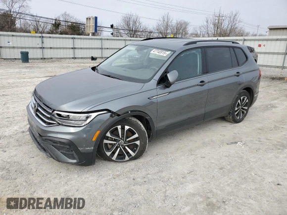 2023 Volkswagen Tiguan S with VIN 3VVRB7AX1PM046760, listed as a Copart auction lot 47740915 with 48,541 mi miles and Clean title. Bid and sale history available at DreamBid. Image 1.