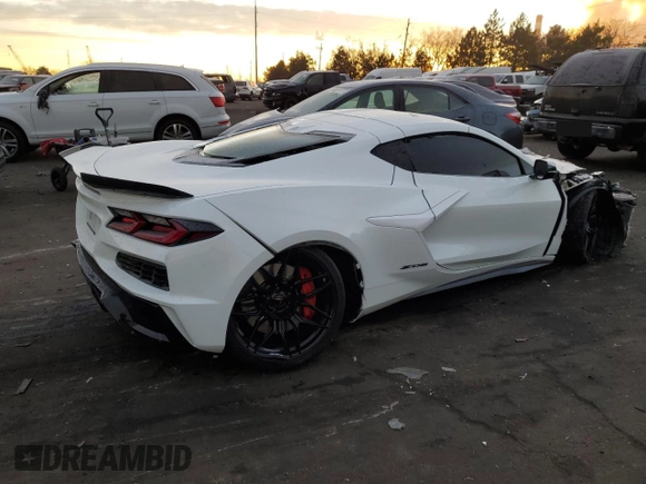 2024 Chevrolet Corvette 1LZ with VIN 1G1YD2D37R5601793, listed as a Copart auction lot 85160634 with Not Provided miles and Non Repairable. Bid and sale history available at DreamBid. Image 3.