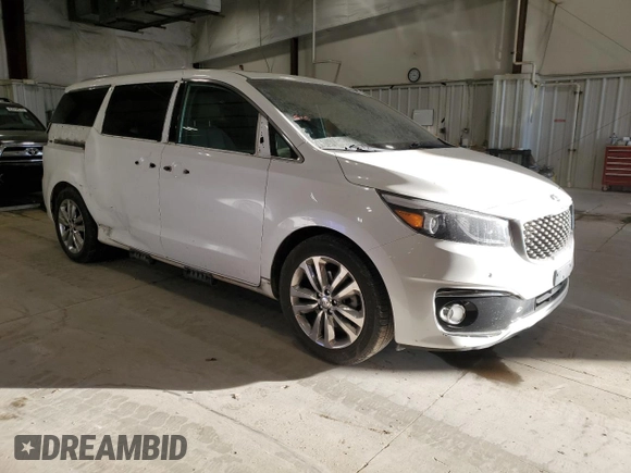 2016 Kia Sedona SX-L with VIN KNDME5C1XG6185380, listed as a Copart auction lot 41875415 with 138,020 mi miles and Clean Title. Bid and sale history available at carsss.com. Image 4.