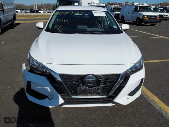 2020 Nissan Sentra SV with VIN 3N1AB8CV2LY219754, listed as a IAAI auction lot 40820349 with 61,632 mi miles. Bid and sale history available at carsss.com. Image 12.