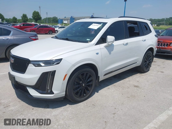 2021 Cadillac XT6 Sport with VIN 1GYKPGRS4MZ222263, listed as a IAAI auction lot 42443907 with 18,353 mi miles and . Bid and sale history available at DreamBid. Image 19.