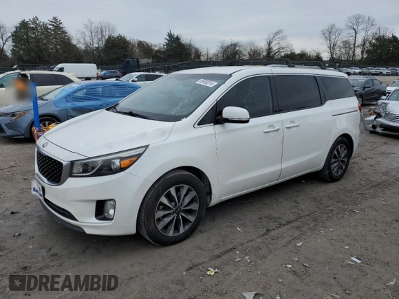 2015 Kia Sedona SX with VIN KNDMC5C19F6066689, listed as a Copart auction lot 85080314 with 154,972 mi miles and Clean Title. Bid and sale history available at carsss.com. Image 1.