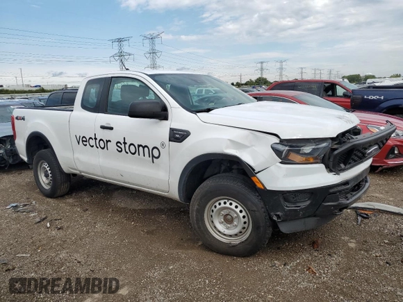 2020 Ford Ranger XL with VIN 1FTER1FH5LLA92255, listed as a Copart auction lot 69389944 with 89,776 mi miles and Salvage Title. Bid and sale history available at carsss.com. Image 4.