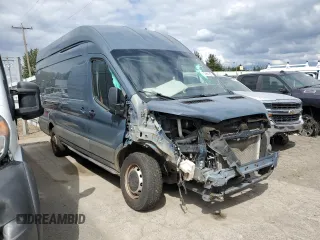 2020 Ford Transit Cargo with VIN 1FTBR3X83LKA55837, listed as a Copart auction lot 68329824 with Not Provided miles and Salvage Title. Bid and sale history available at DreamBid. Image 4.