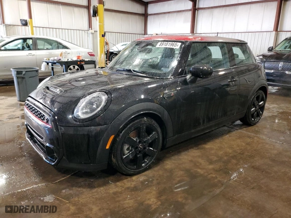 2024 MINI Hardtop 2 Door Cooper S with VIN WMW53DH0XR2V66612, listed as a Copart auction lot 89181965 with 9,889 mi miles and Salvage Title. Bid and sale history available at carsss.com. Image 1.