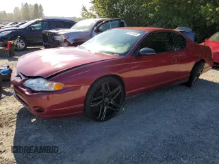 2005 Chevrolet Monte Carlo LS with VIN 2G1WW12E659337043, listed as a Copart auction lot 60161674 with 185,963 mi miles and Salvage Title. Bid and sale history available at carsss.com. Image 1.