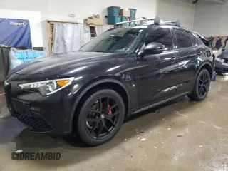 2019 Alfa Romeo Stelvio Ti Sport z VIN ZASPAKBN1K7C38232, wystawiony jako Copart lot #45862365 z przebiegiem 48 031 mil mil oraz Szkoda całkowita • Salvage title. Historia ofert i sprzedaży dostępna na DreamBid. Obrazek 1.