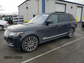 2016 Land Rover Range Rover Supercharged with VIN SALGS3EF0GA274979, listed as a Copart auction lot 43815455 with 115,153 mi miles and Salvage Title. Bid and sale history available at carsss.com. Image 1.