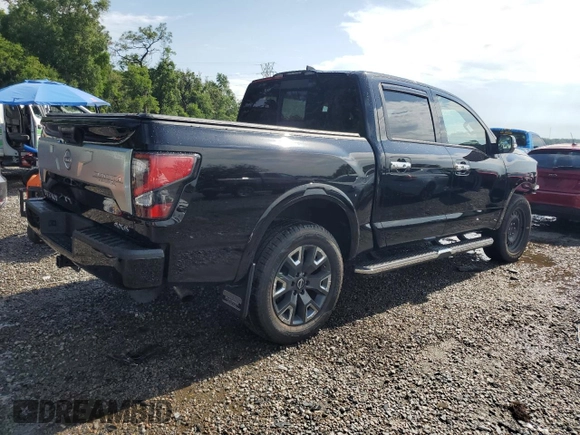 2023 Nissan Titan SV z VIN 1N6AA1ED9PN108095, wystawiony jako Copart lot #57963375 z przebiegiem 21 232 mil mil oraz Szkoda całkowita • Salvage title. Historia ofert i sprzedaży dostępna na DreamBid. Obrazek 3.