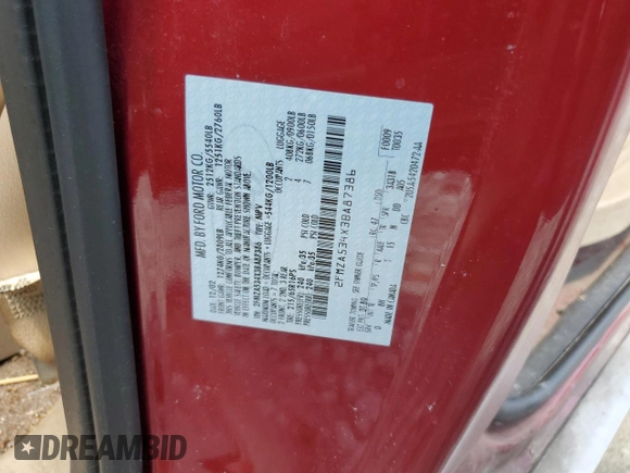 2003 Ford Windstar SEL with VIN 2FMZA534X3BA87386, listed as a Copart auction lot 63076564 with 199,075 mi miles and Salvage title. Bid and sale history available at DreamBid. Image 13.