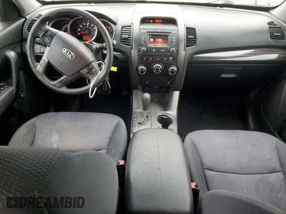 2013 Kia Sorento LX with VIN 5XYKT4A20DG330244, listed as a Copart auction lot 50123075 with 64,959 mi miles and Salvage Title. Bid and sale history available at carsss.com. Image 8.
