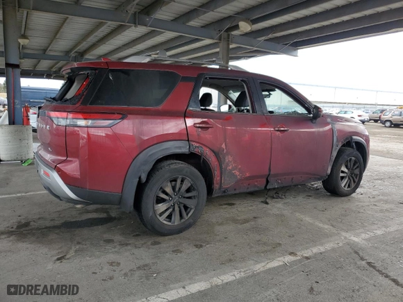 2024 Nissan Pathfinder SL with VIN 5N1DR3CAXRC206771, listed as a Copart auction lot 48818065 with 21,339 mi miles and Salvage Title. Bid and sale history available at carsss.com. Image 3.