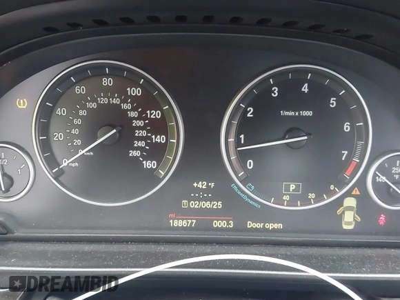 2014 BMW 5 Series 535i with VIN WBA5B1C57ED482119, listed as a IAAI auction lot 41554718 with 188,677 mi miles and . Bid and sale history available at DreamBid. Image 7.