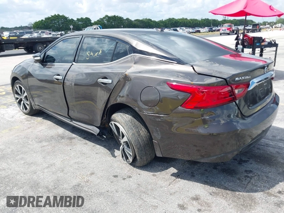 2016 Nissan Maxima SR with VIN 1N4AA6AP9GC405420, listed as a IAAI auction lot 41933739 with 59,680 mi miles and . Bid and sale history available at DreamBid. Image 3.