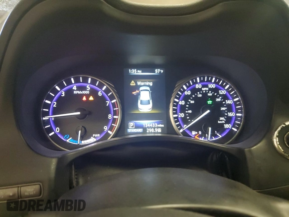 2014 Infiniti Q50 Hybrid Sport with VIN JN1AV7AR9EM702123, listed as a Copart auction lot 50310765 with 134,433 mi miles and Salvage Title. Bid and sale history available at DreamBid. Image 9.